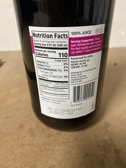 (Sample) Biotta Beet juice